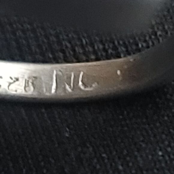 Labradorite and Sterling Silver Ring Size 8.5 Signed NC 925 - Picture 7 of 7